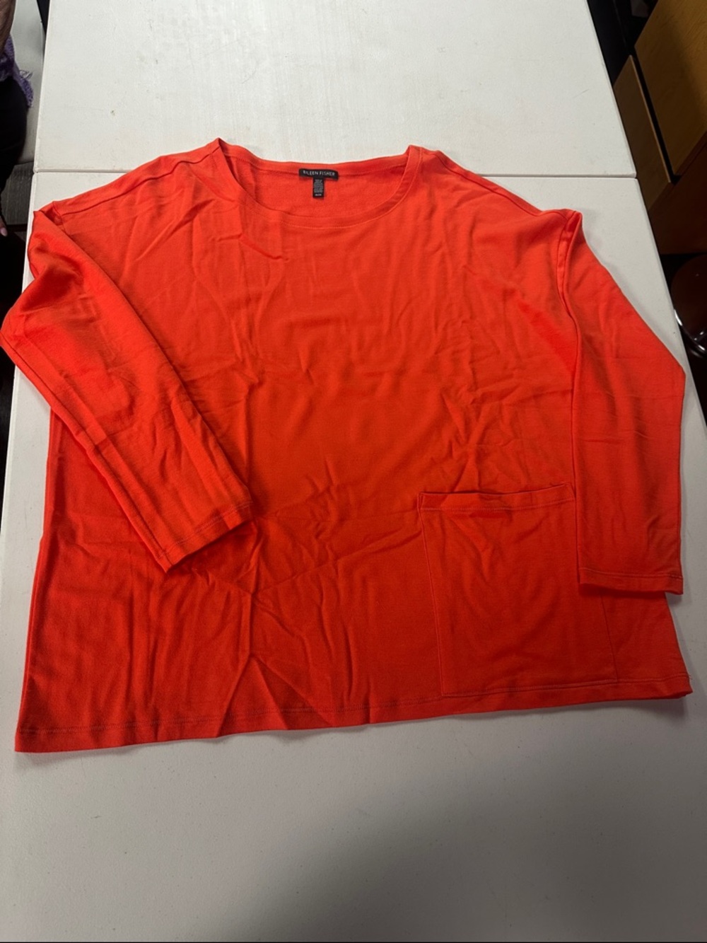 Bright Orange Lightweight Long Sleeve Top Women’s M
